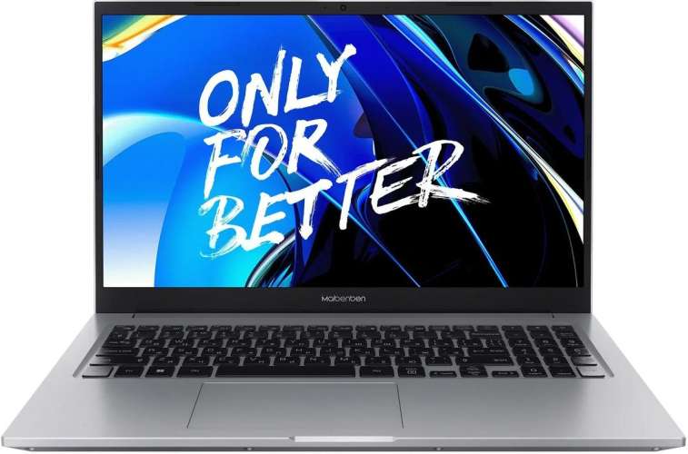 Ноутбук MAIBENBEN M557 15.6", IPS, AMD Ryzen 7 5825U 2ГГц, 8-ядерный, 16ГБ DDR4, 512ГБ SSD,  AMD Radeon Graphics, Linux, серебристый [m5571sf0lsre1]